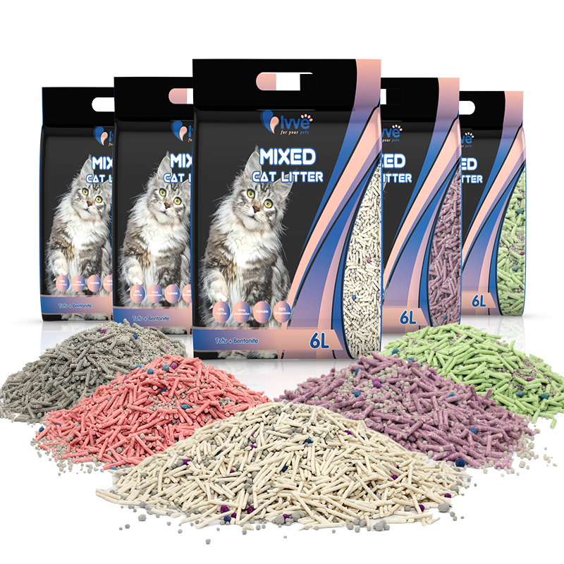 quality disposable tofu bentonite mixed cat litter