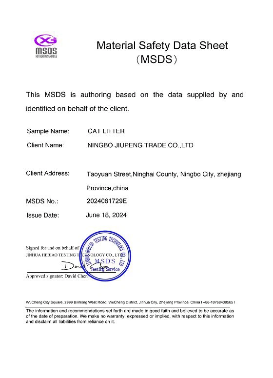 MSDS OF TOFU