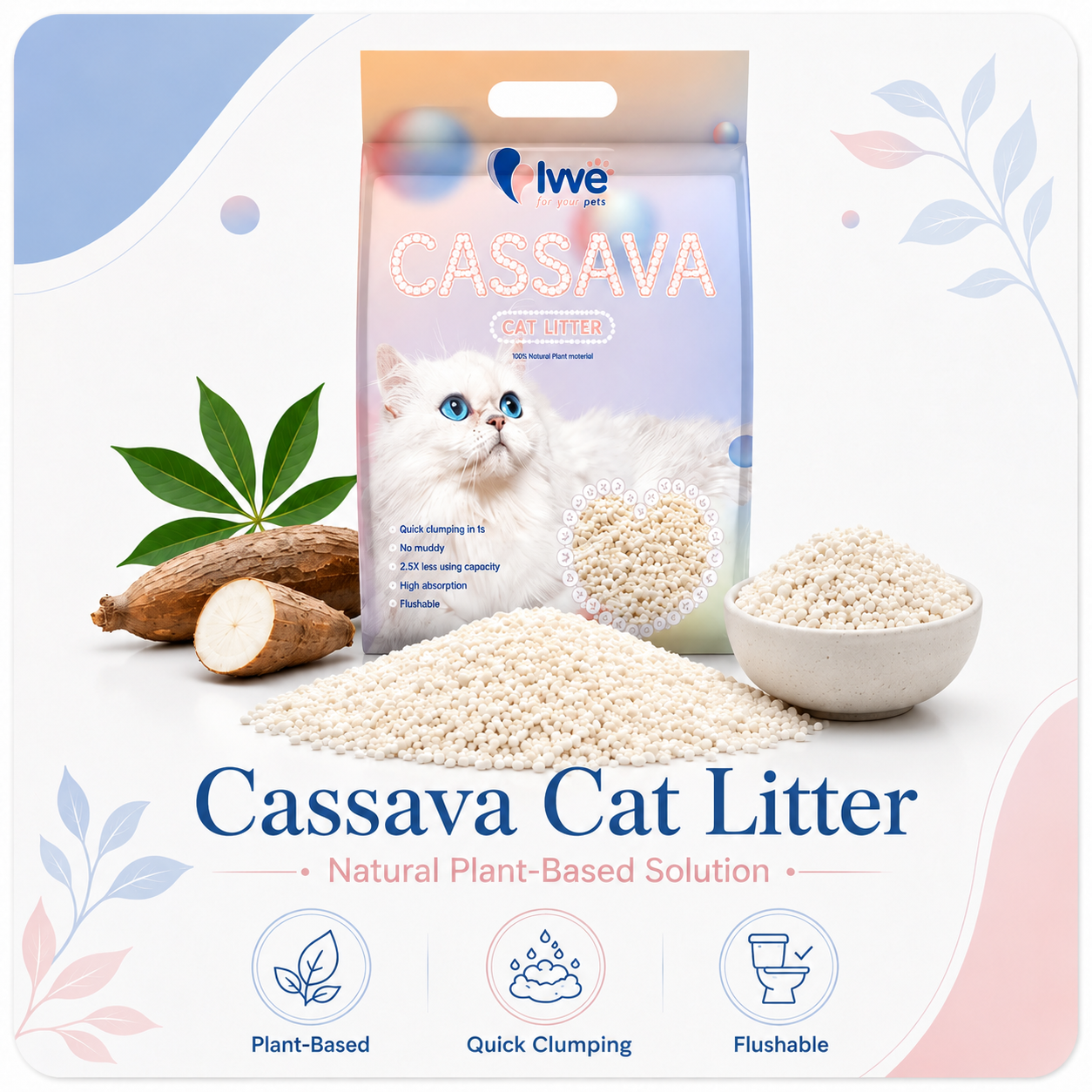 Cassava Cat Litter