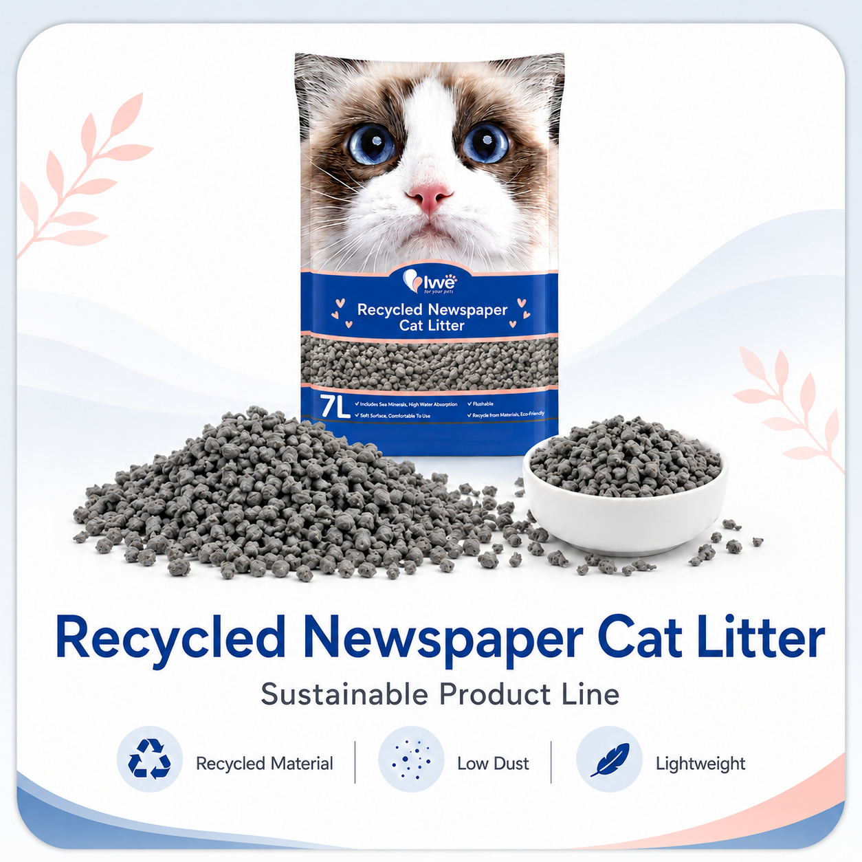 Recycled Newspaper Cat Litter Recycled Newspaper Cat Litter