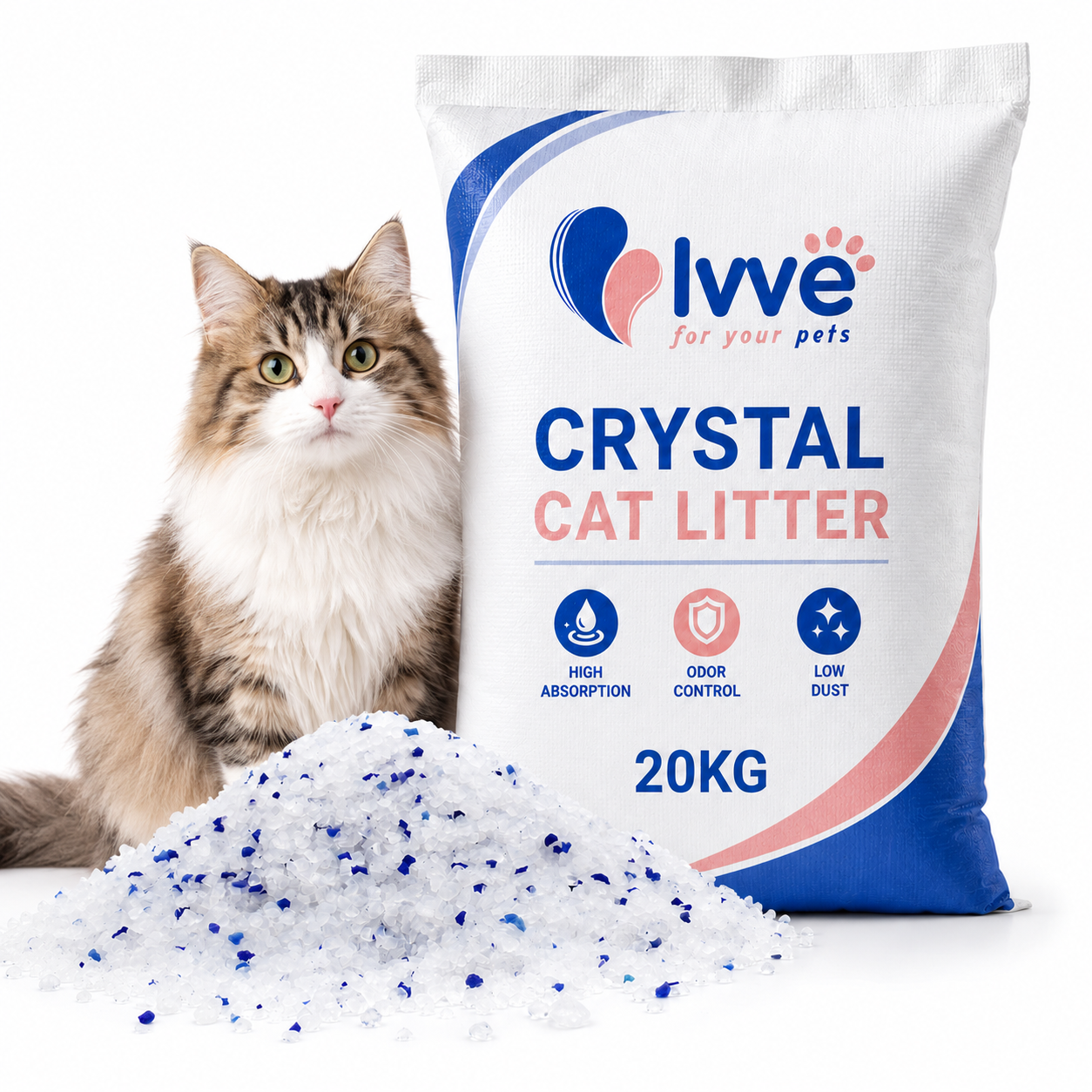 20KG Crystal Cat Litter