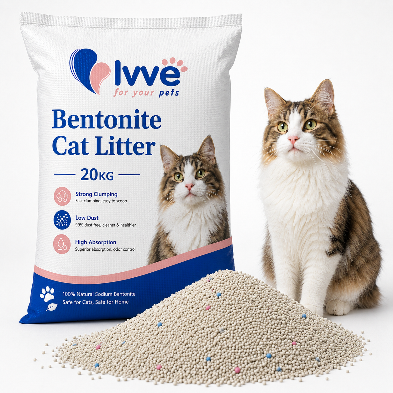 20kg Bentonite Cat Litter