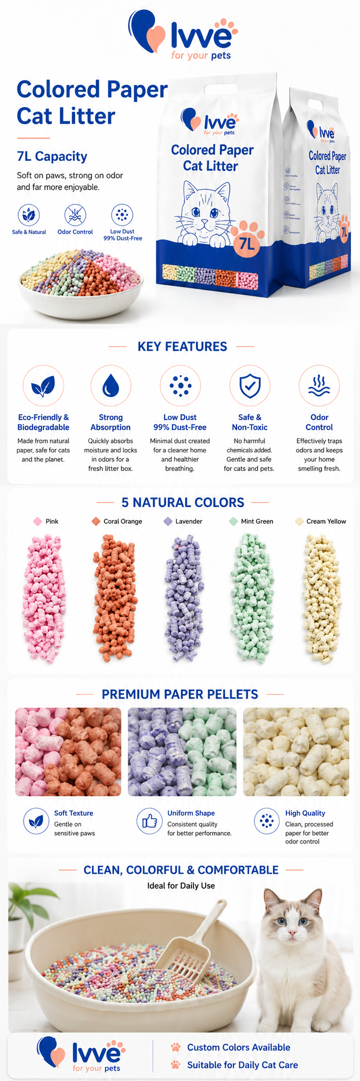 Colored Paper Litter